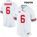 Youth NCAA Ohio State Buckeyes Sam Hubbard #6 College Stitched Authentic Nike White Football Jersey DM20O60QD